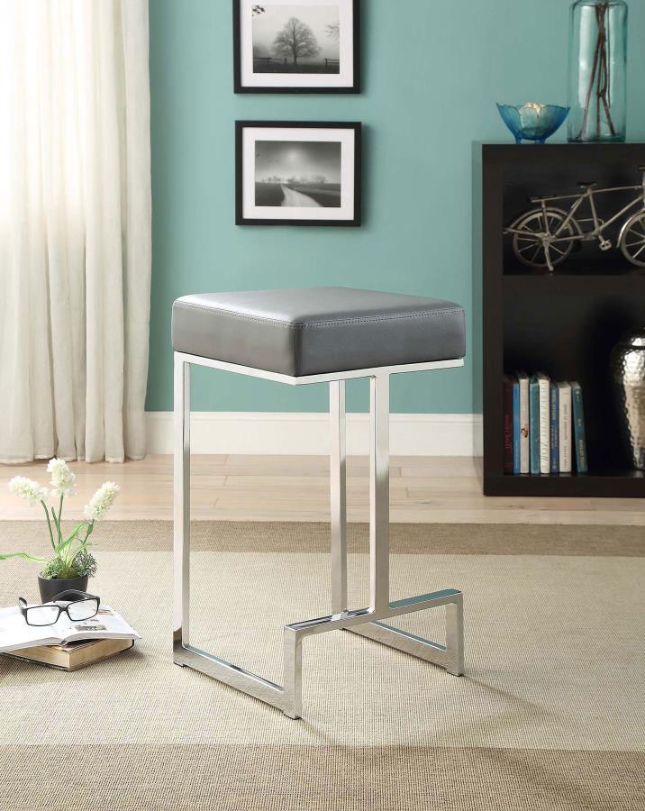 Gervase Grey Counter Stool - furniture place usa