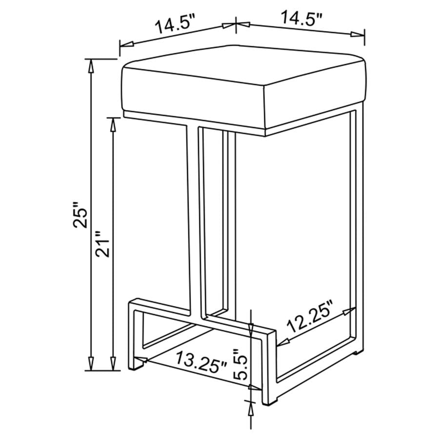 Gervase Grey Counter Stool - furniture place usa