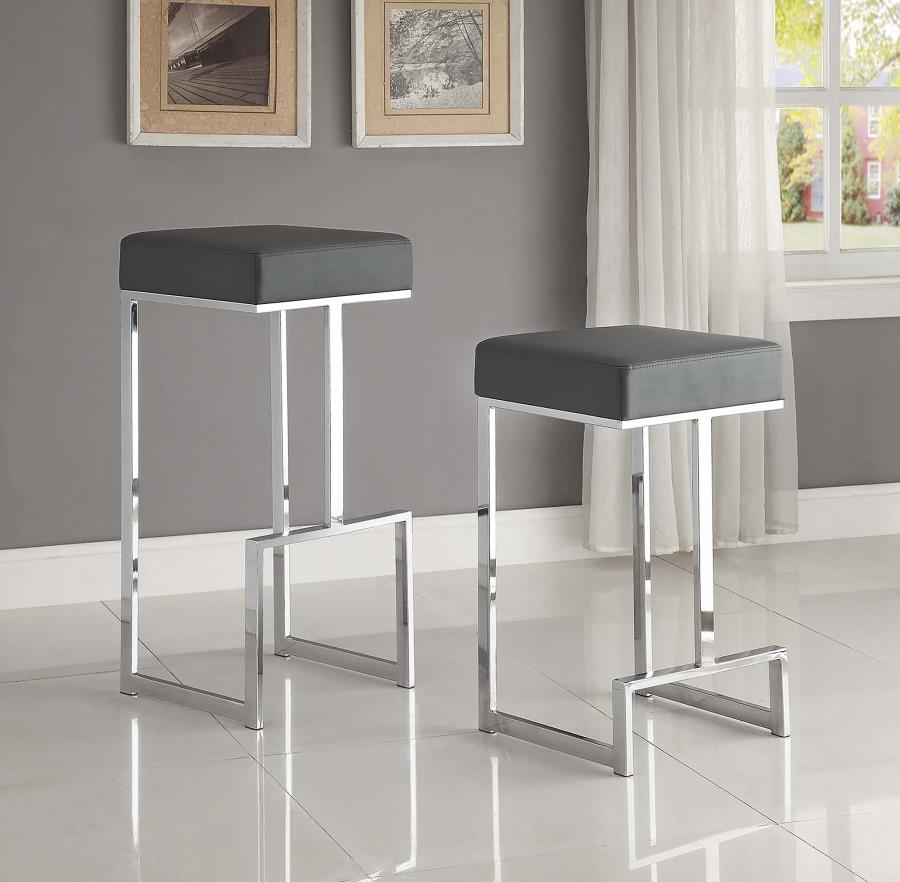 Gervase Grey Counter Stool - furniture place usa