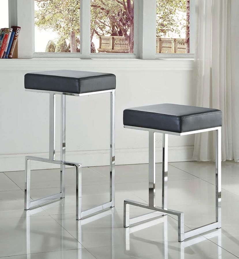 Gervase Black Counter Stool - furniture place usa