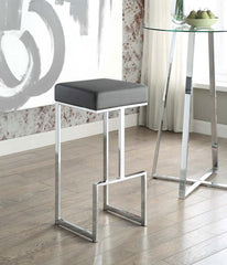 Gervase Grey Bar Stool - furniture place usa