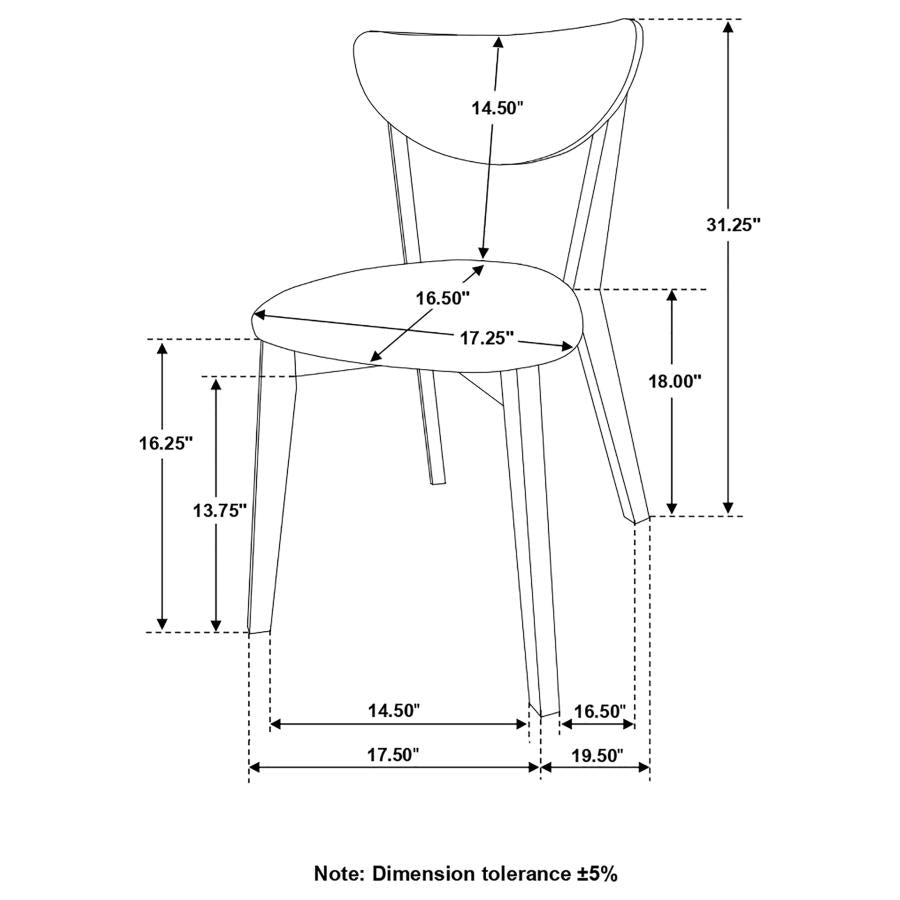 Jedda Brown Side Chair - furniture place usa