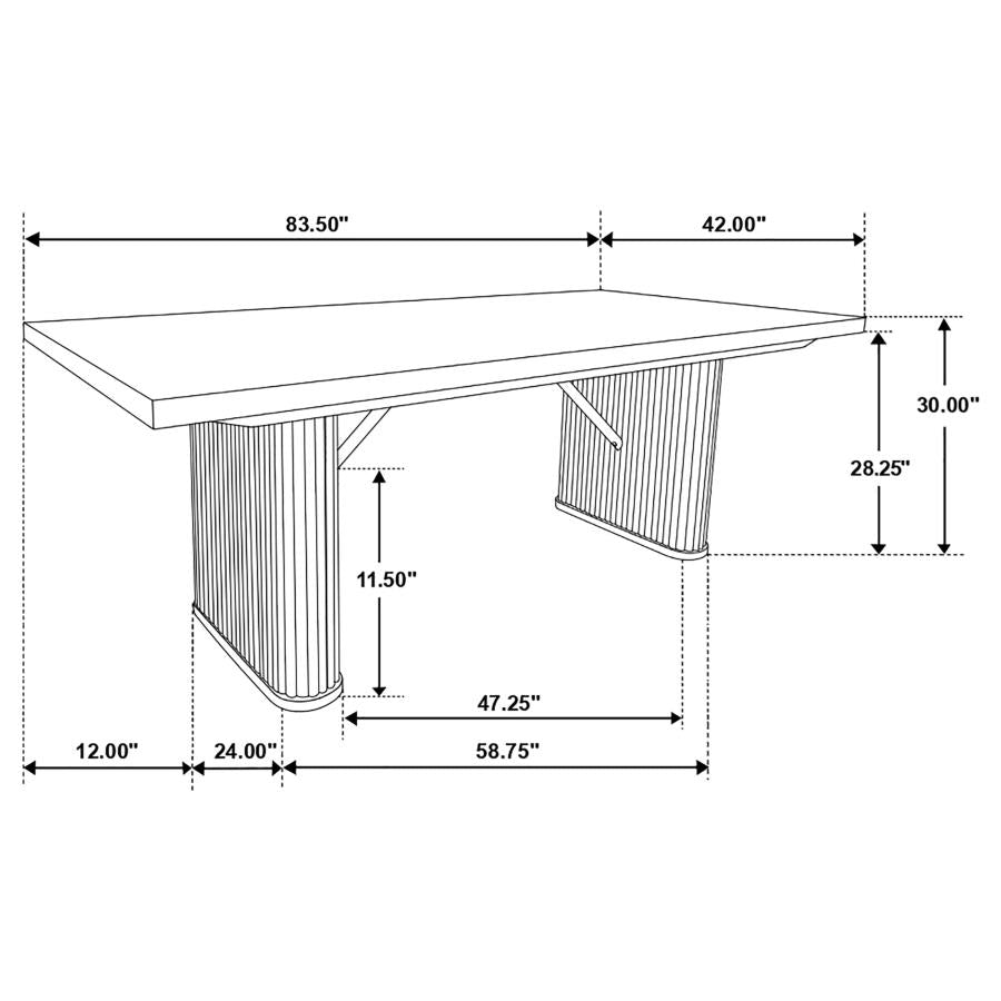 Catherine Grey 5 Pc Dining Set - furniture place usa