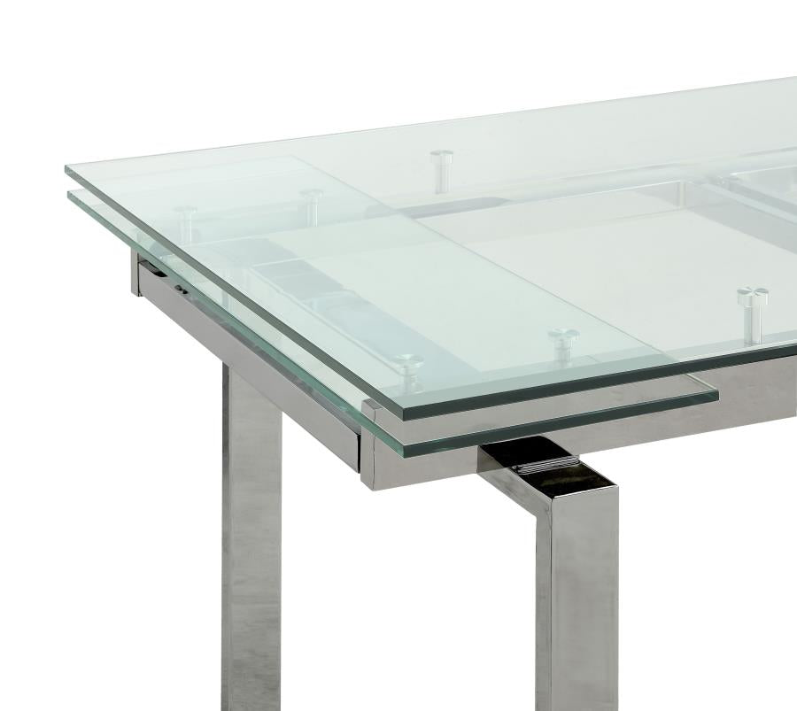 Wexford Silver Dining Table - furniture place usa