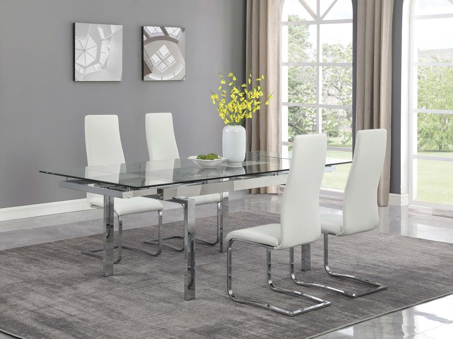 Wexford Silver Dining Table - furniture place usa