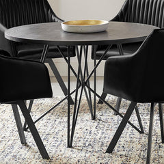 Rennes Black Dining Table - furniture place usa