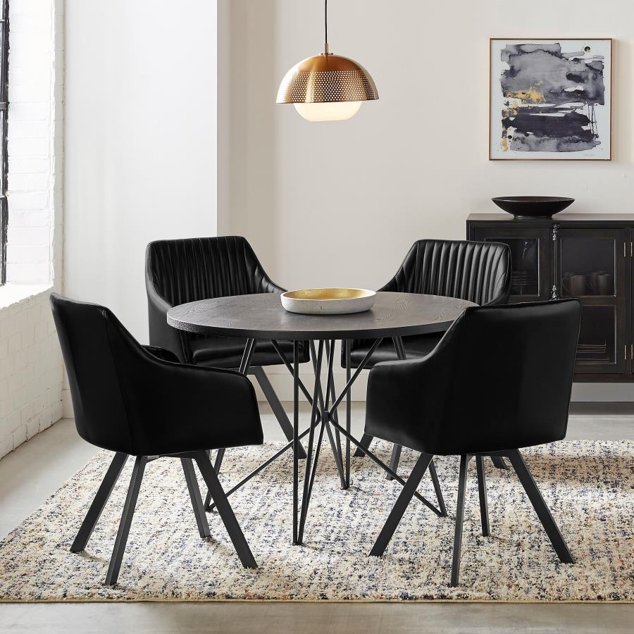 Rennes Black Dining Table - furniture place usa