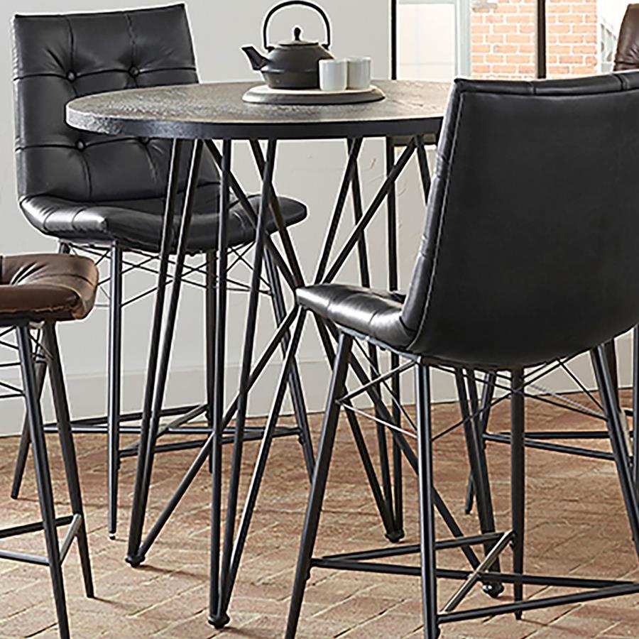 Rennes Black Counter Height Dining Table - furniture place usa