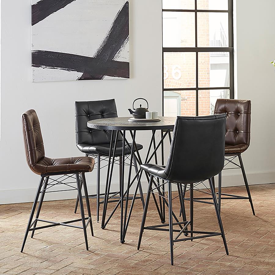 Rennes Black Counter Height Dining Table - furniture place usa