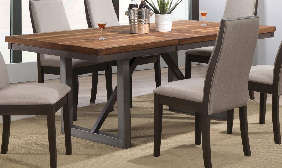 Spring Creek Brown Dining Table - furniture place usa