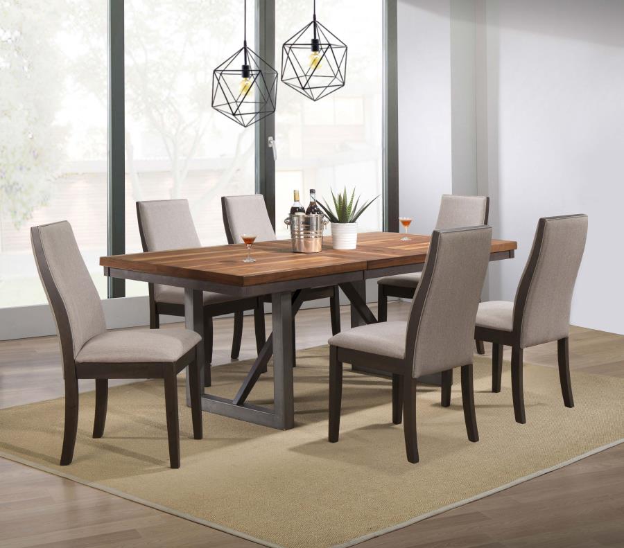 Spring Creek Brown Dining Table - furniture place usa