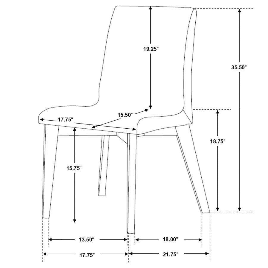 Redbridge Brown 5 Pc Dining Set - furniture place usa