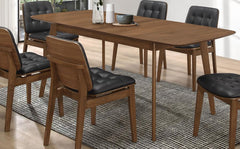 Redbridge Brown Butterfly Leaf Dining Table - furniture place usa