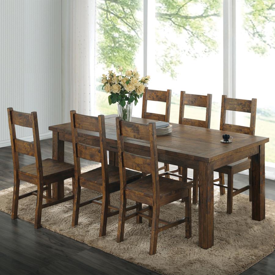 Coleman Brown 7 Pc Dining Set - furniture place usa