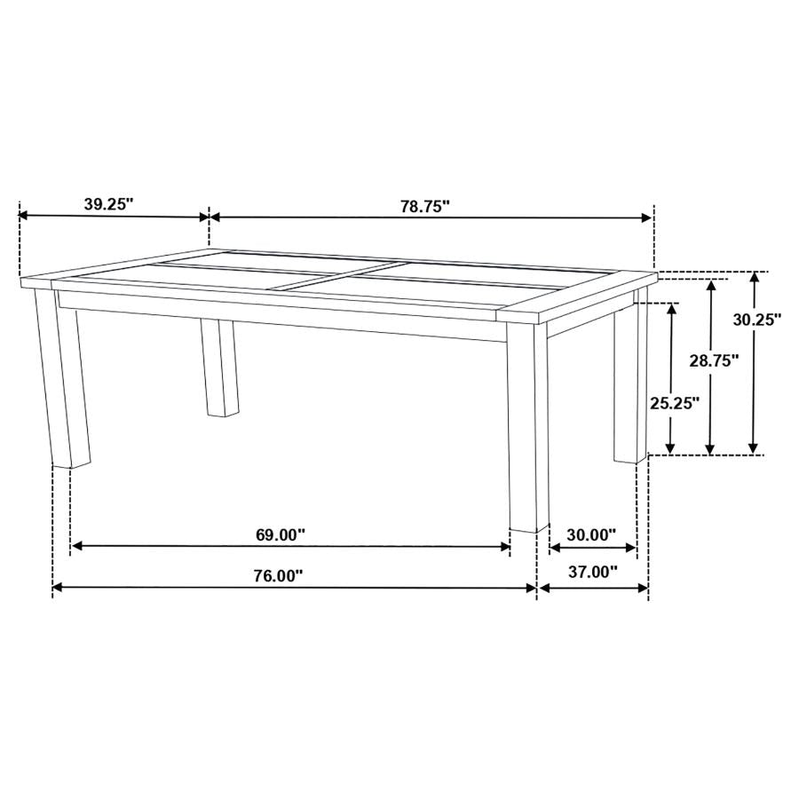 Coleman Brown 7 Pc Dining Set - furniture place usa