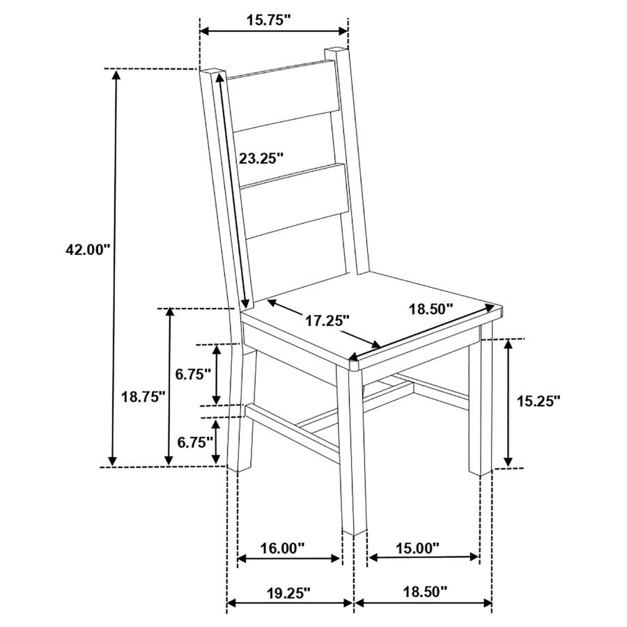 Coleman Brown Side Chair - furniture place usa