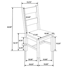 Coleman Brown Side Chair - furniture place usa