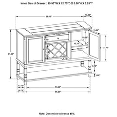 Parkins Brown Sideboard - furniture place usa