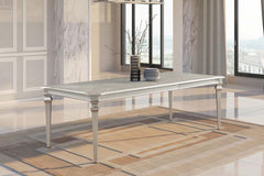 Evangeline Silver Dining Table - furniture place usa