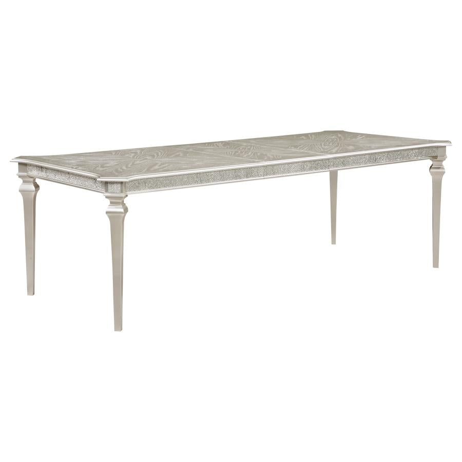 Evangeline Silver Dining Table - furniture place usa