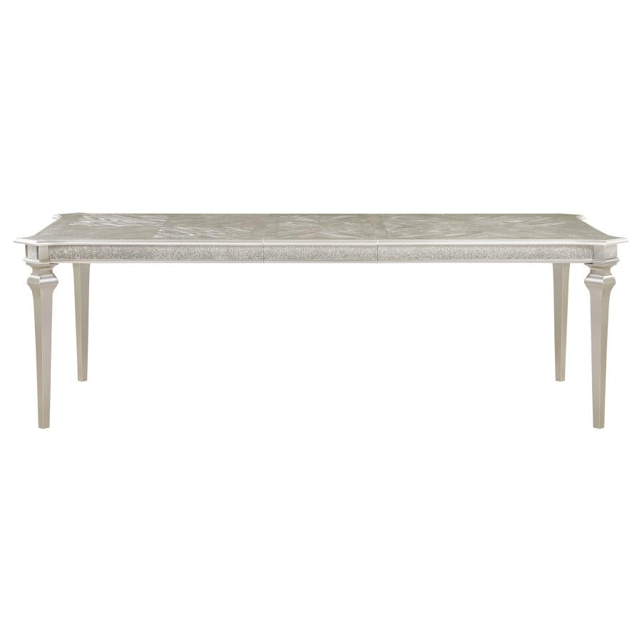 Evangeline Silver Dining Table - furniture place usa