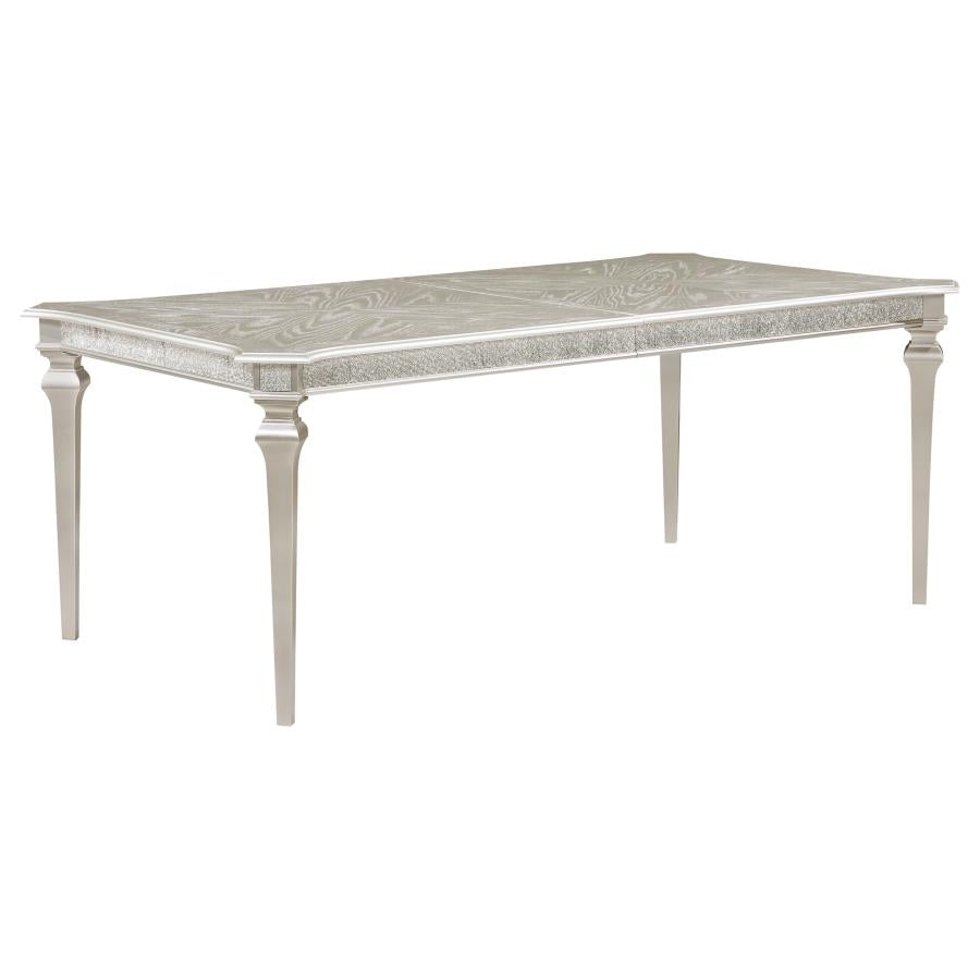 Evangeline Silver Dining Table - furniture place usa