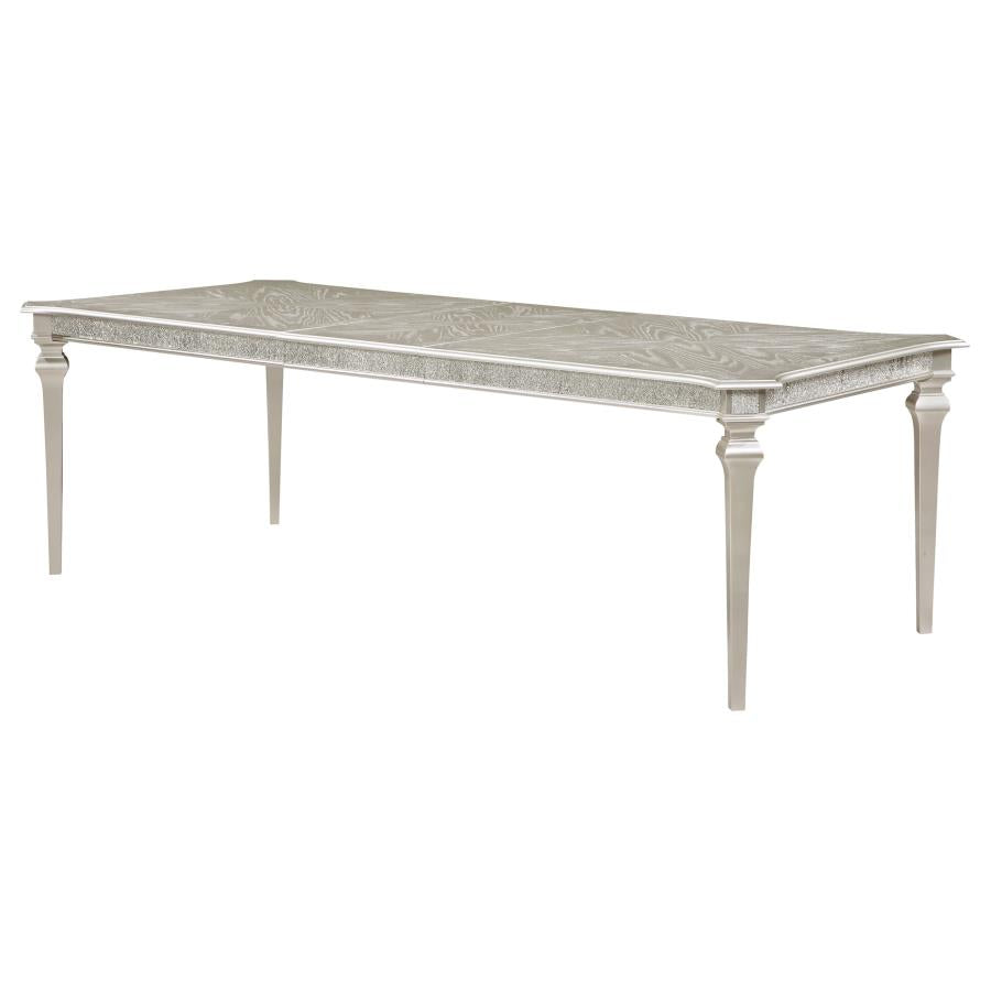 Evangeline Silver Dining Table - furniture place usa