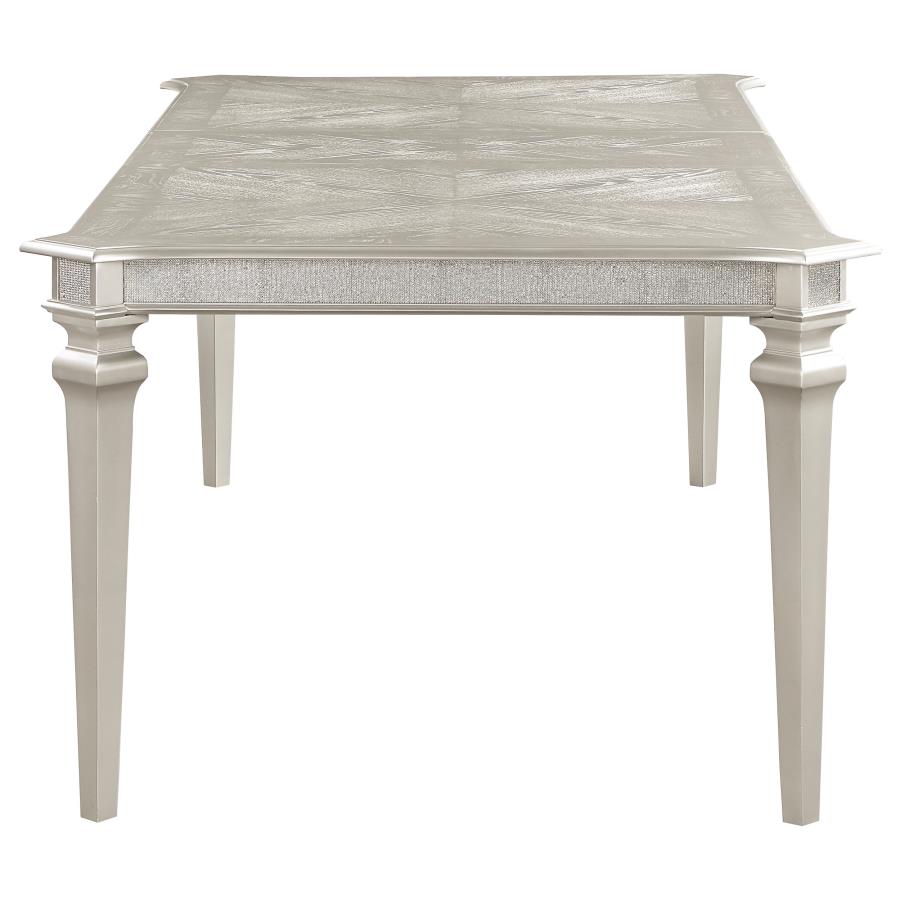 Evangeline Silver Dining Table - furniture place usa