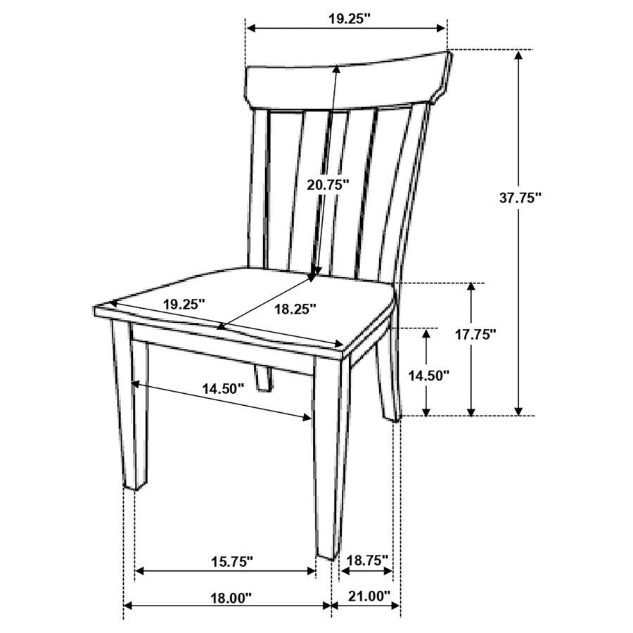 Reynolds Brown Side Chair - furniture place usa