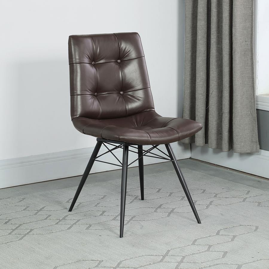 Aiken Brown Side Chair - furniture place usa