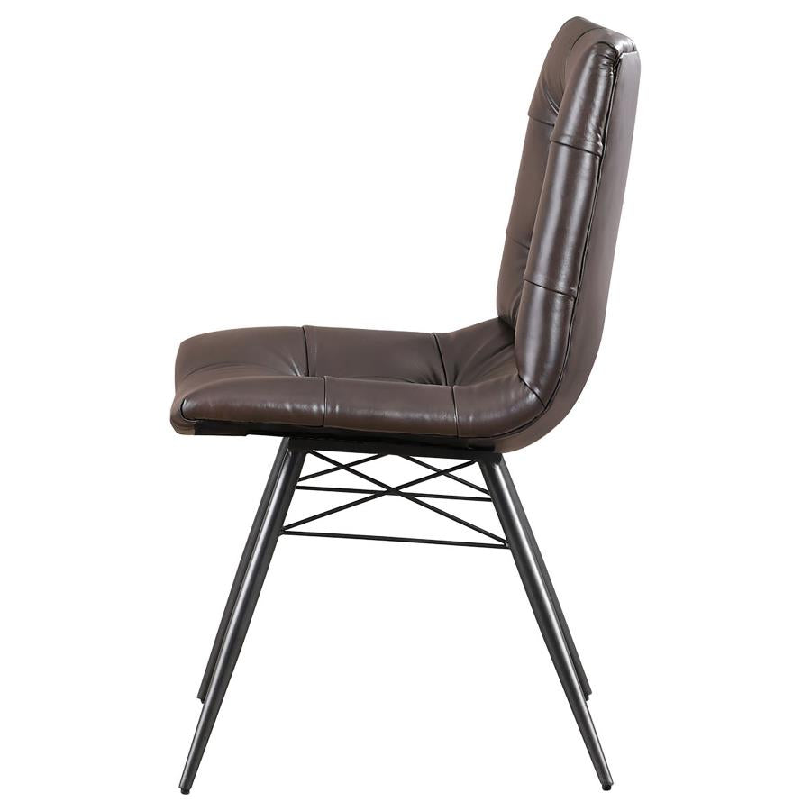 Aiken Brown Side Chair - furniture place usa