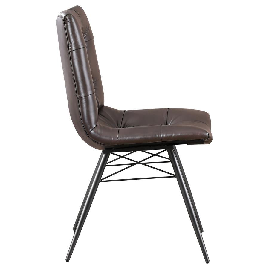 Aiken Brown Side Chair - furniture place usa