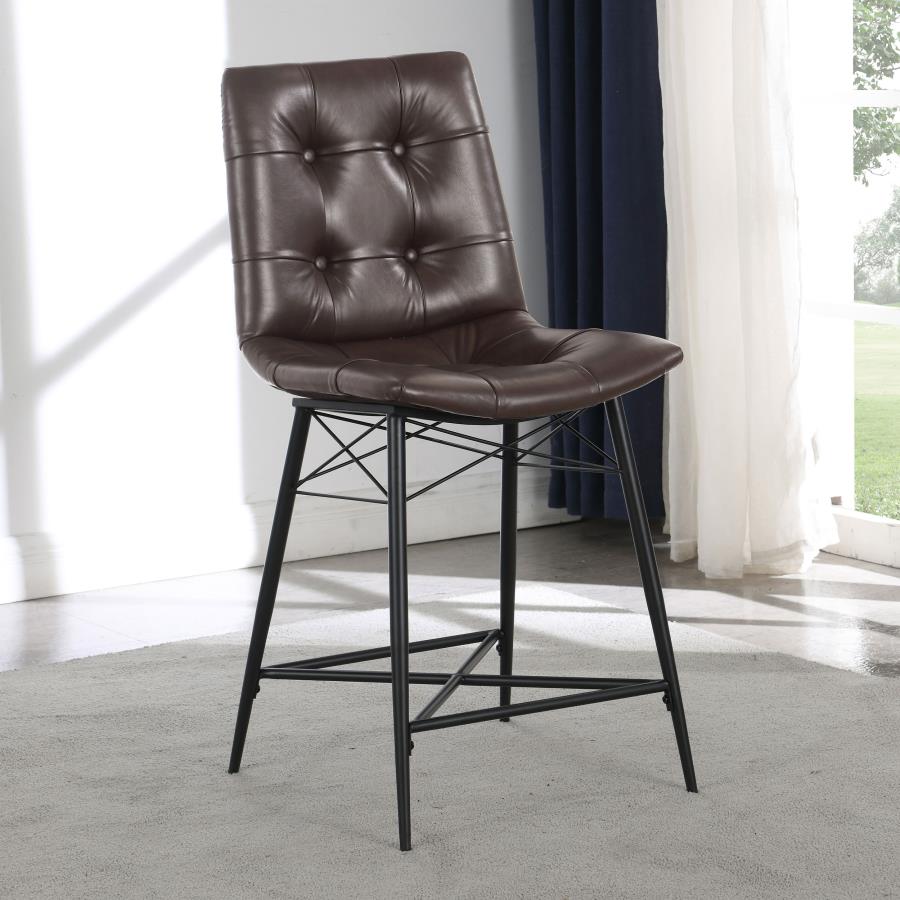 Aiken Brown Counter Stool - furniture place usa