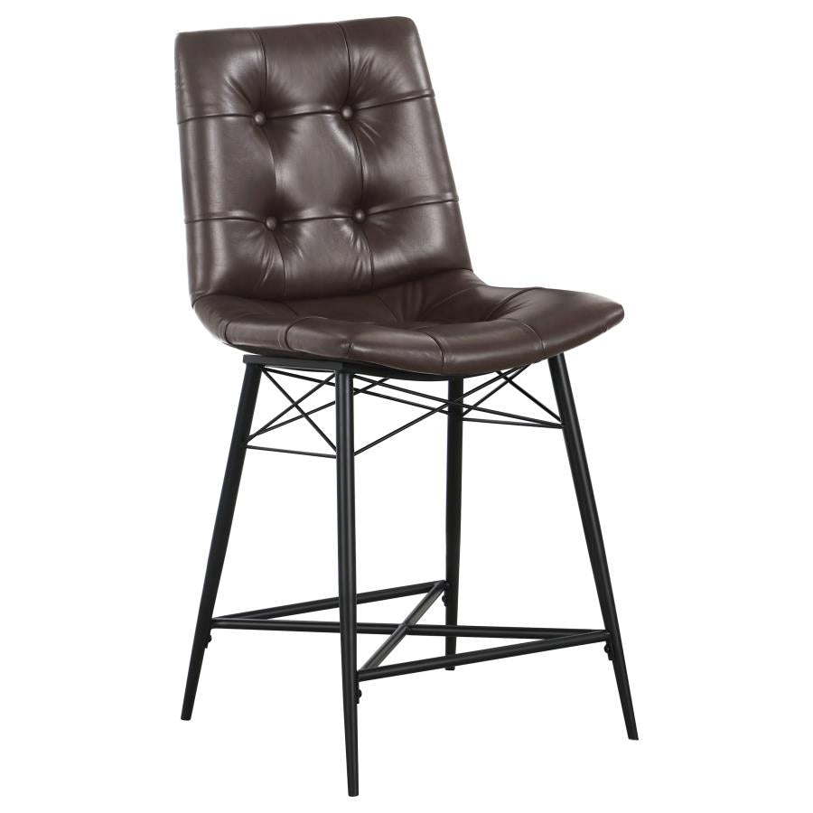 Aiken Brown Counter Stool - furniture place usa