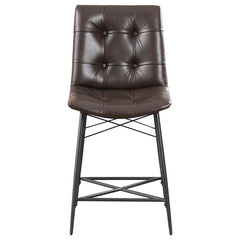 Aiken Brown Counter Stool - furniture place usa