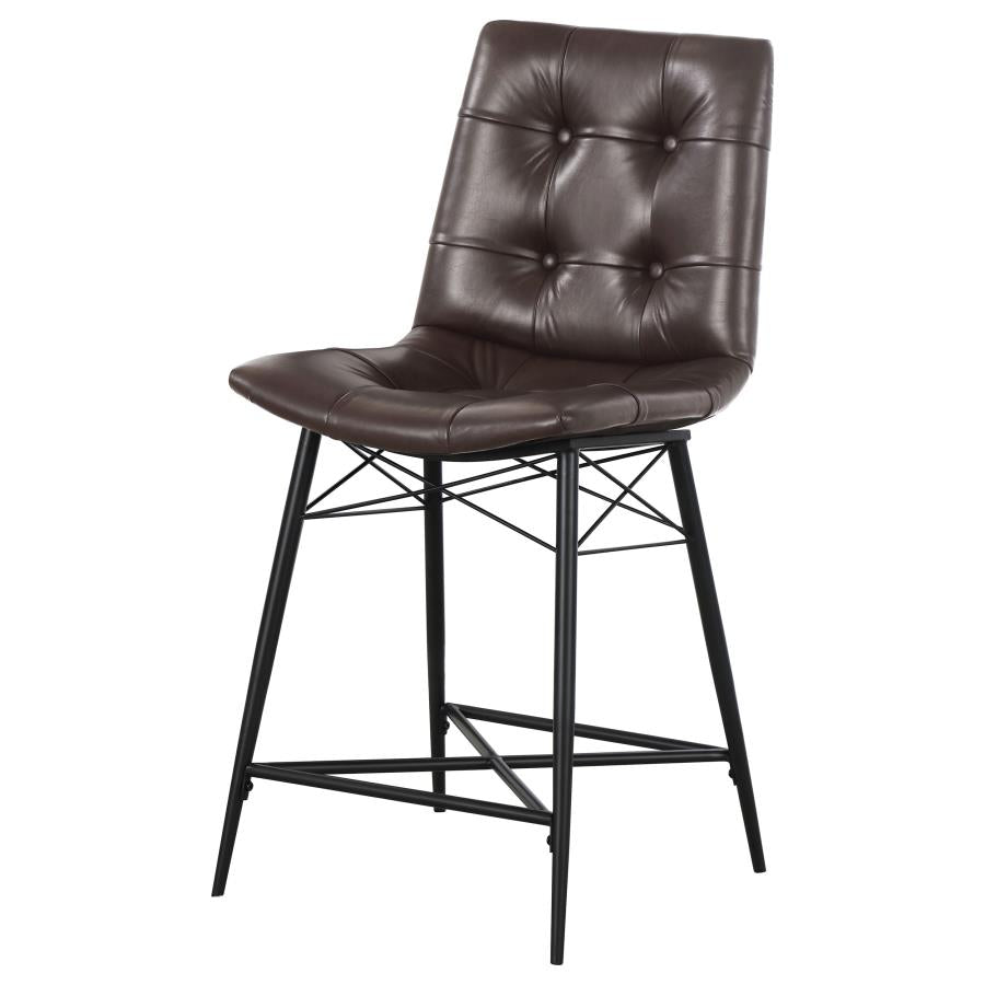 Aiken Brown Counter Stool - furniture place usa