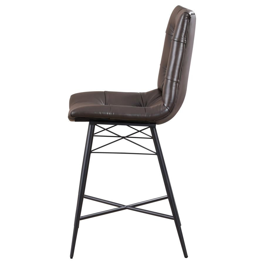 Aiken Brown Counter Stool - furniture place usa