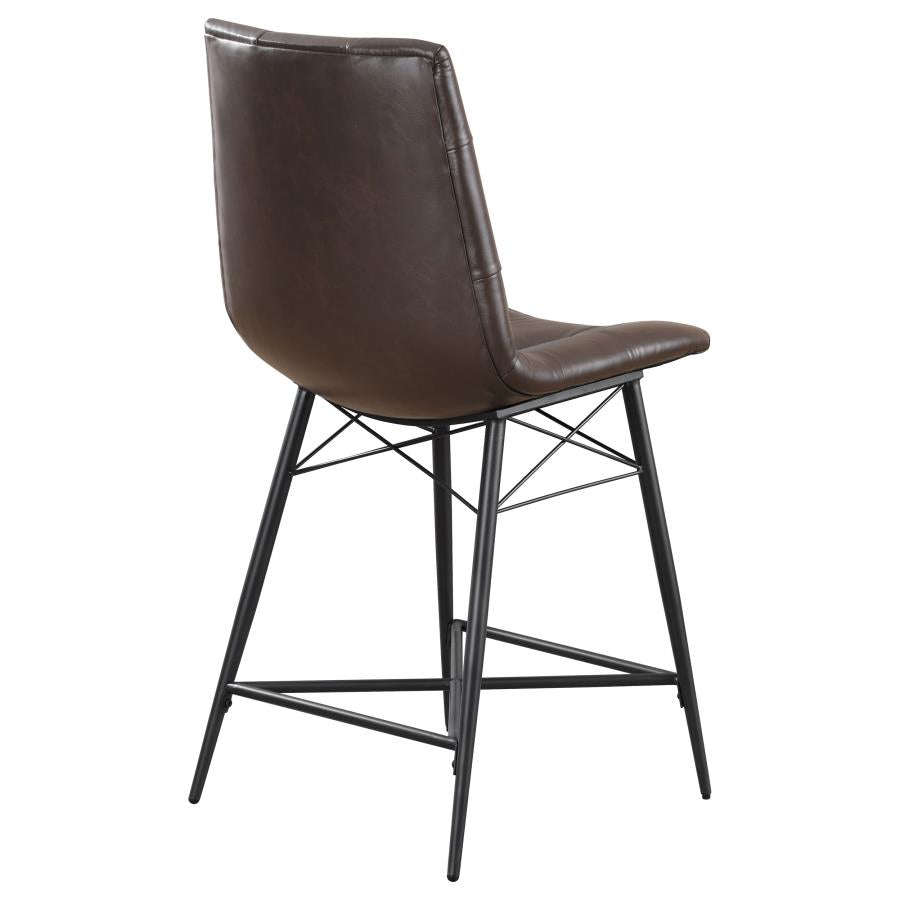 Aiken Brown Counter Stool - furniture place usa