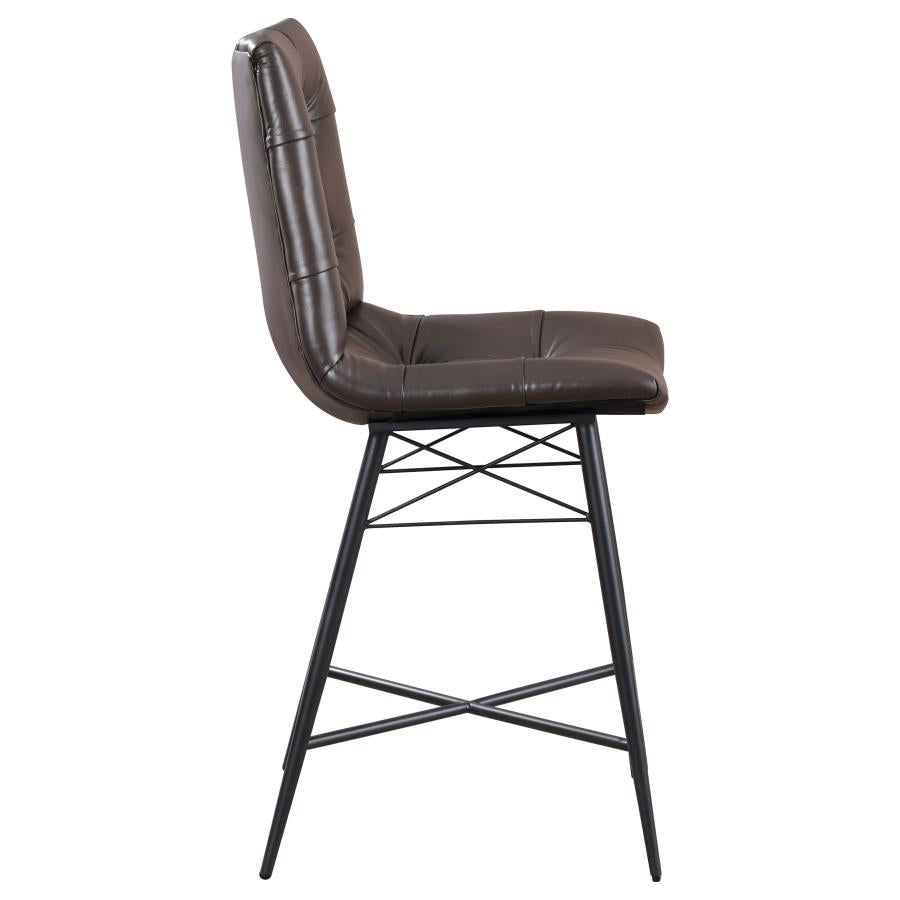 Aiken Brown Counter Stool - furniture place usa