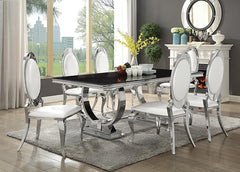 Antoine White 5 Pc Dining Set - furniture place usa