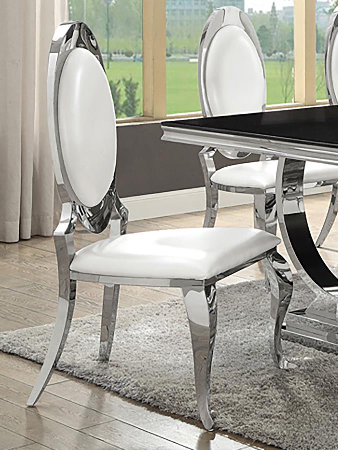 Anchorage White Side Chair - furniture place usa