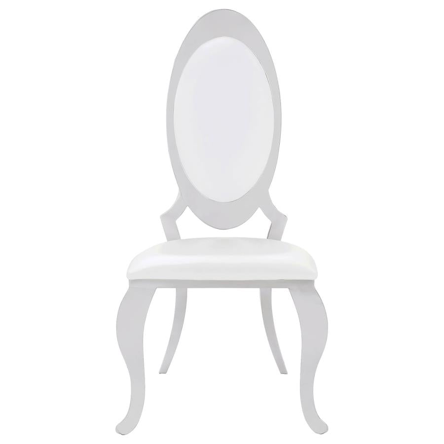 Anchorage White Side Chair - furniture place usa