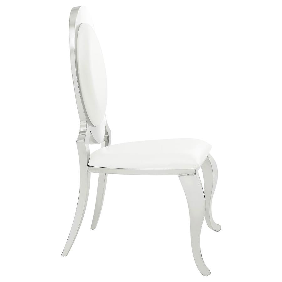 Anchorage White Side Chair - furniture place usa