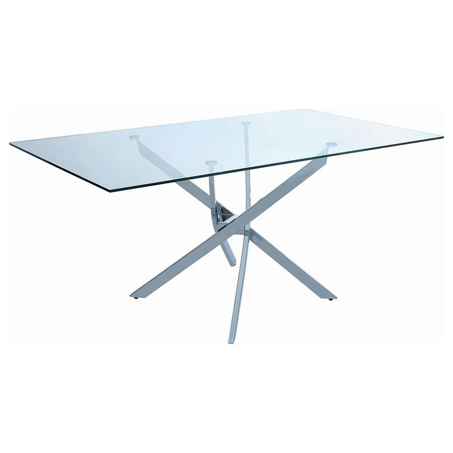 Carmelo Silver Dining Table - furniture place usa