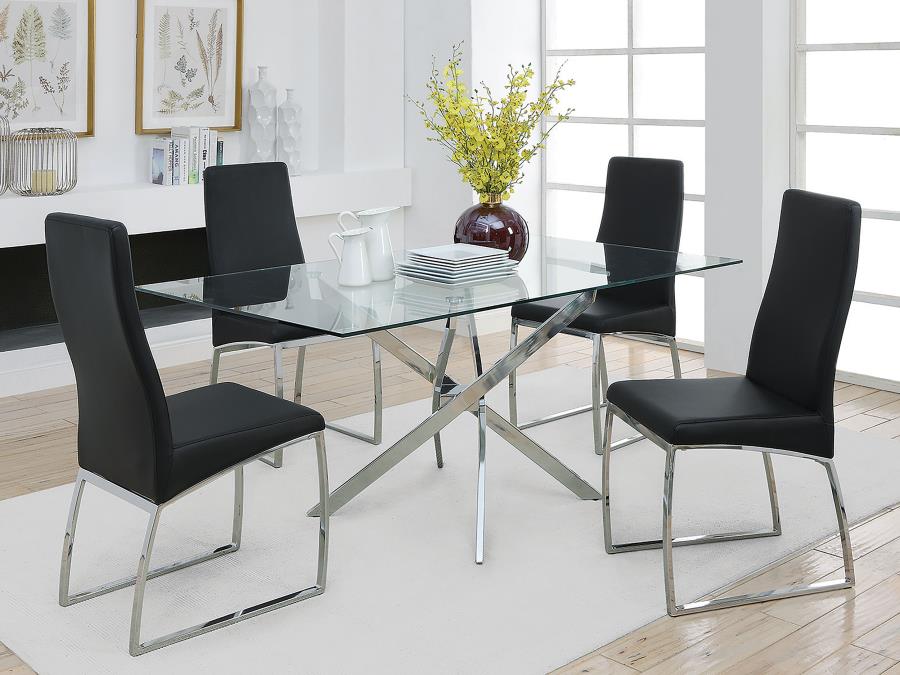 Carmelo Silver Dining Table - furniture place usa