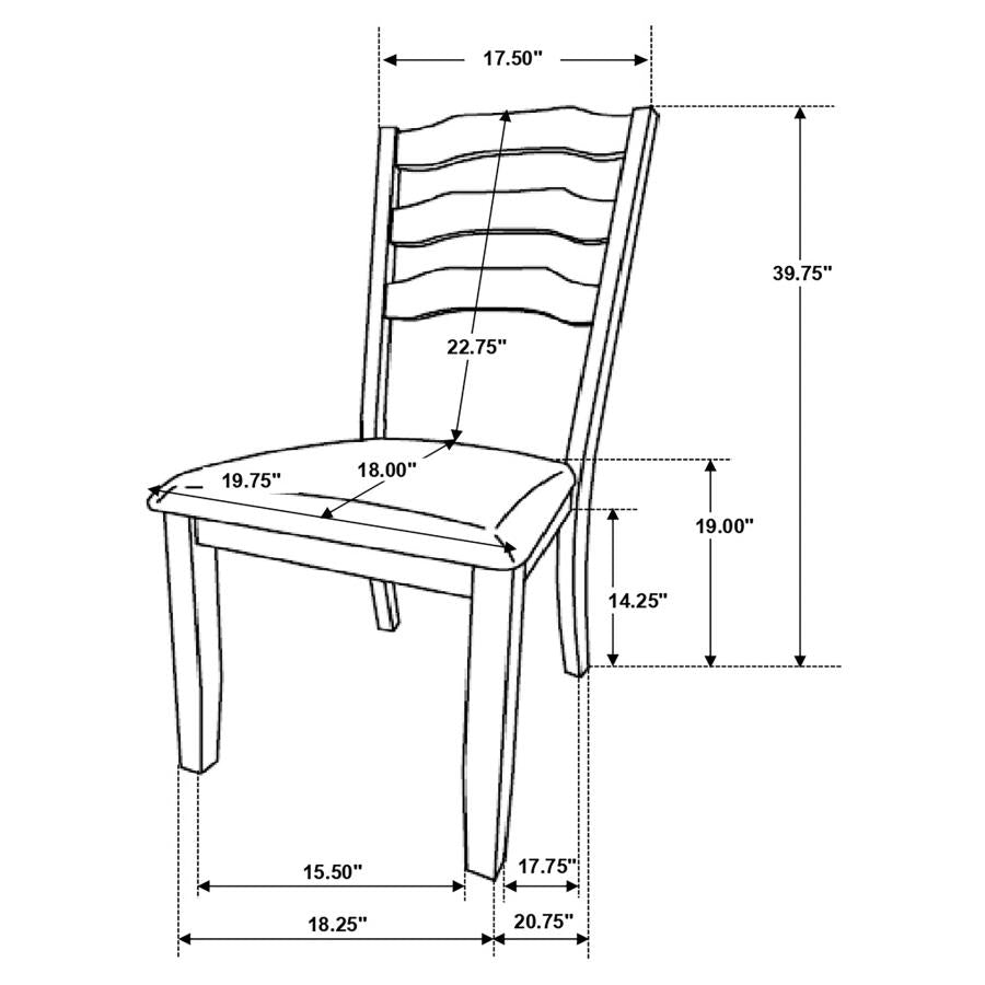 Ronnie Grey Side Chair - furniture place usa