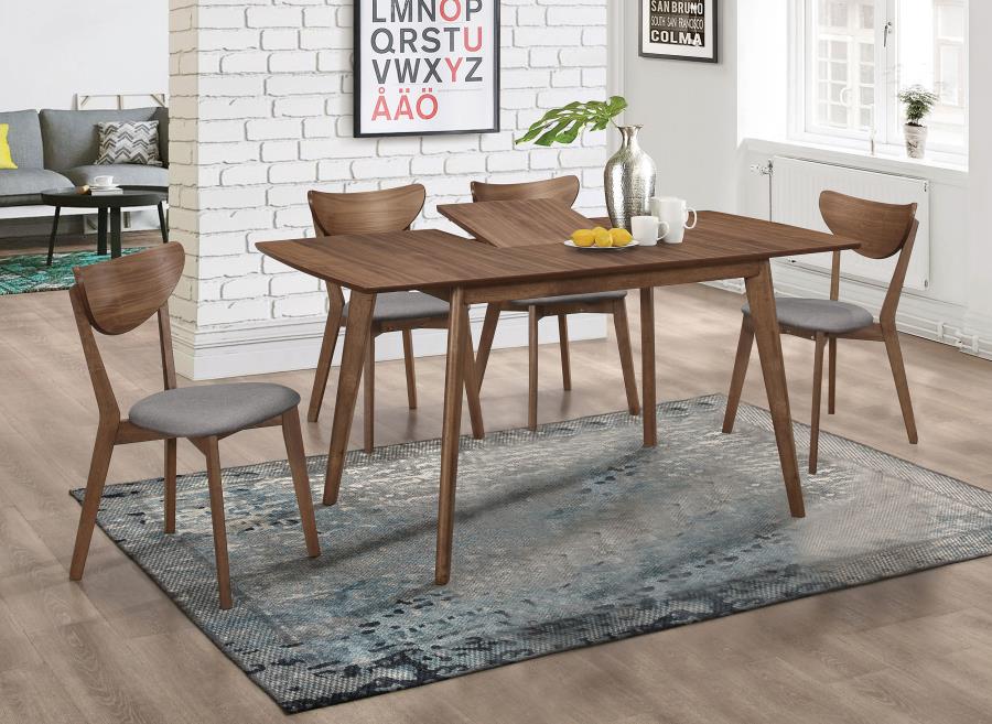 Alfredo Brown 5 Pc Dining Set - furniture place usa