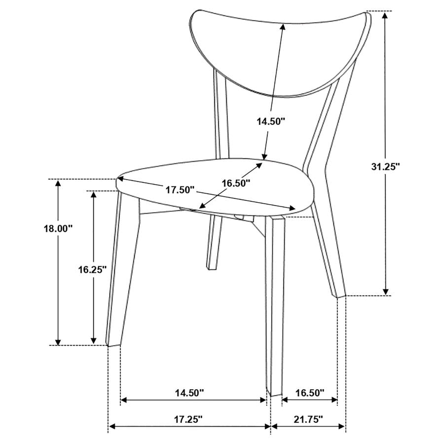 Alfredo Brown 5 Pc Dining Set - furniture place usa