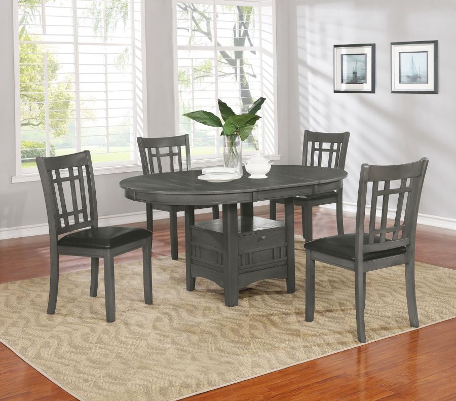 Lavon Grey 5 Pc Dining Set - furniture place usa