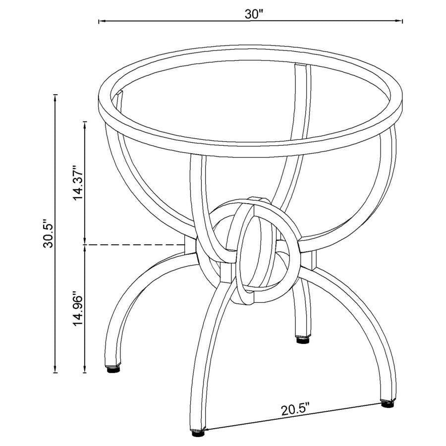 Aviano Black Dining Table Base - furniture place usa